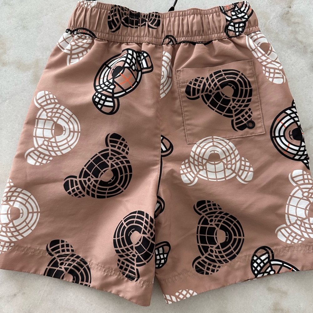 Burberry Tan Shorts with Graphic Pattern - Picture 3 of 5